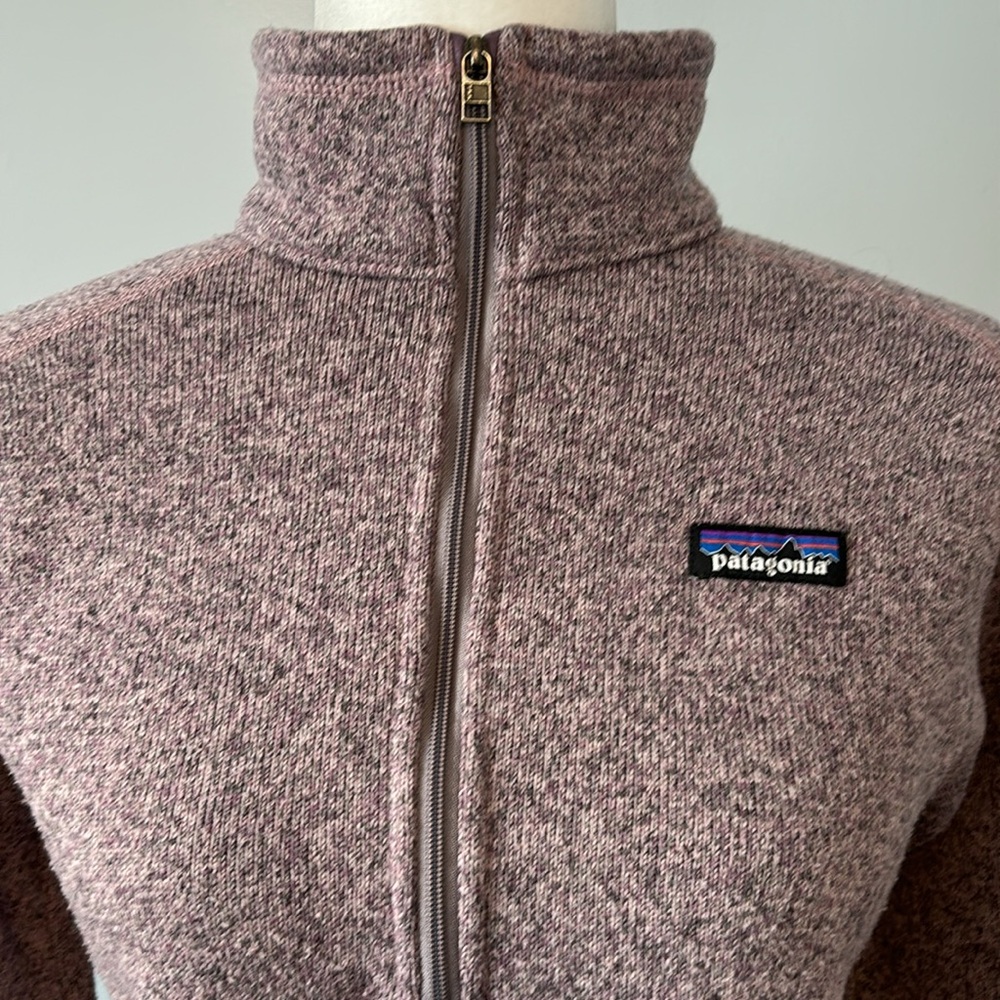 BETTER SWEATER 1/4 ZIP FLEECE PULLOVER Stormy Mauve Size Medium - Picture 4 of 13